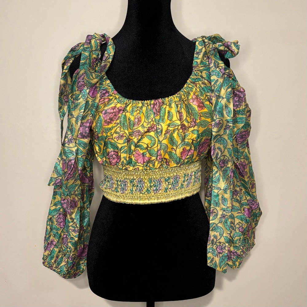 NWT Just Bellina Floral Print Women's Top